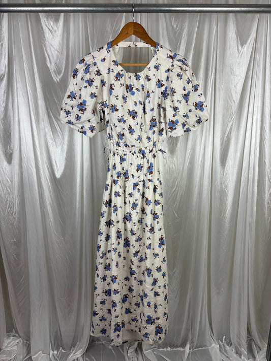 Aere Floral Open Back Dress - 10