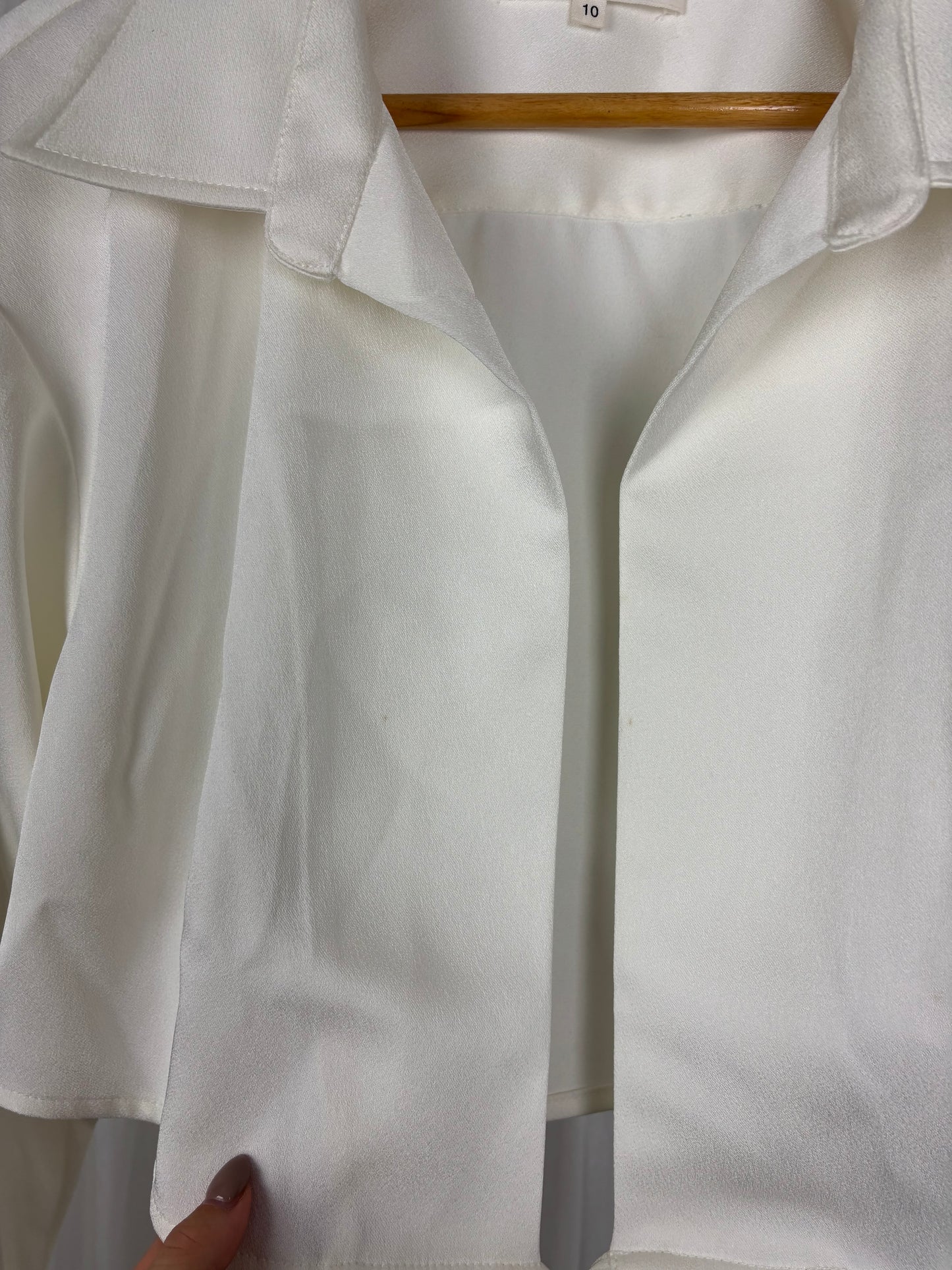 Dazie White Blazer Top - 10