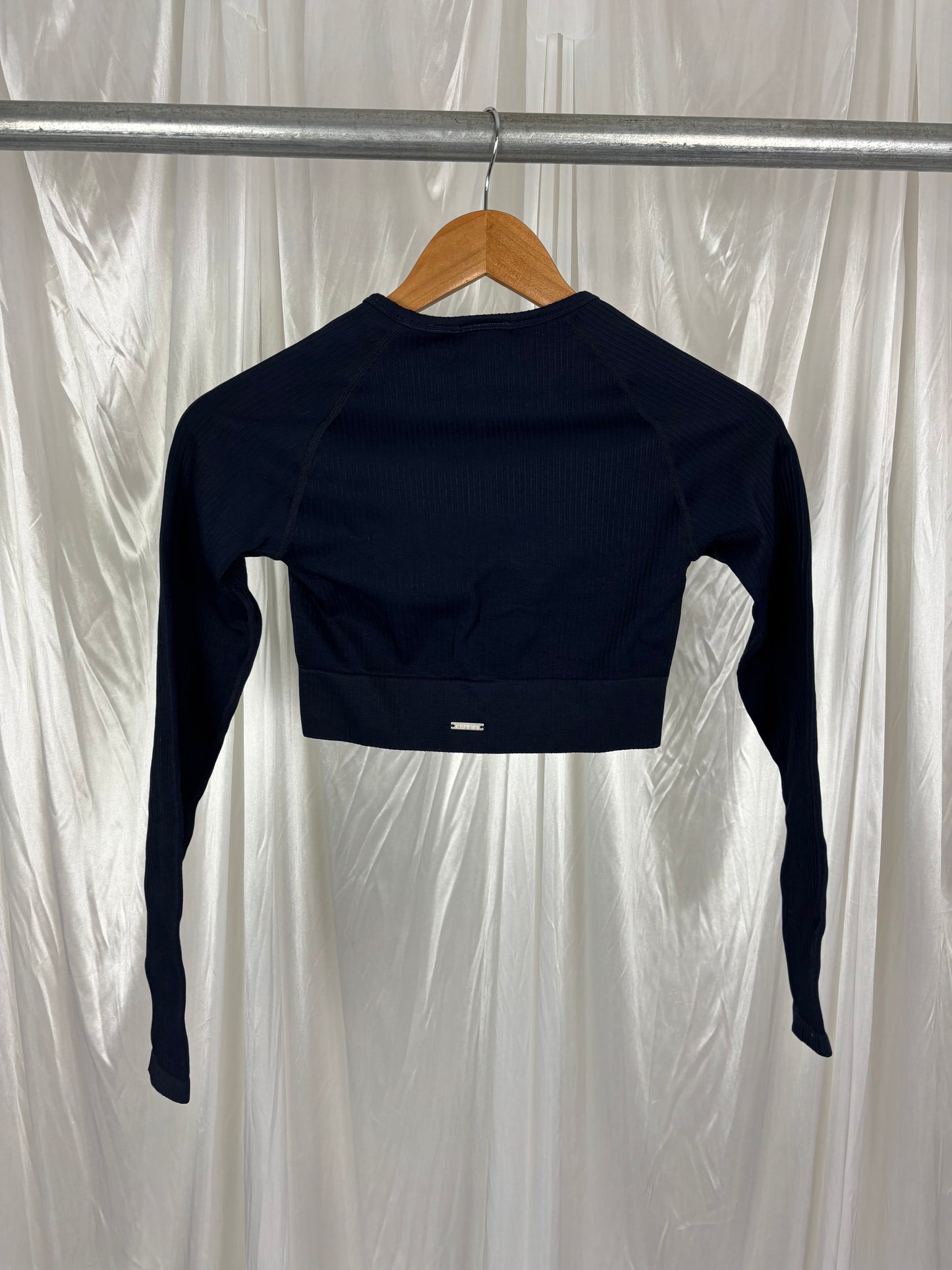 Aimn Blue Long Sleeve Top - XS