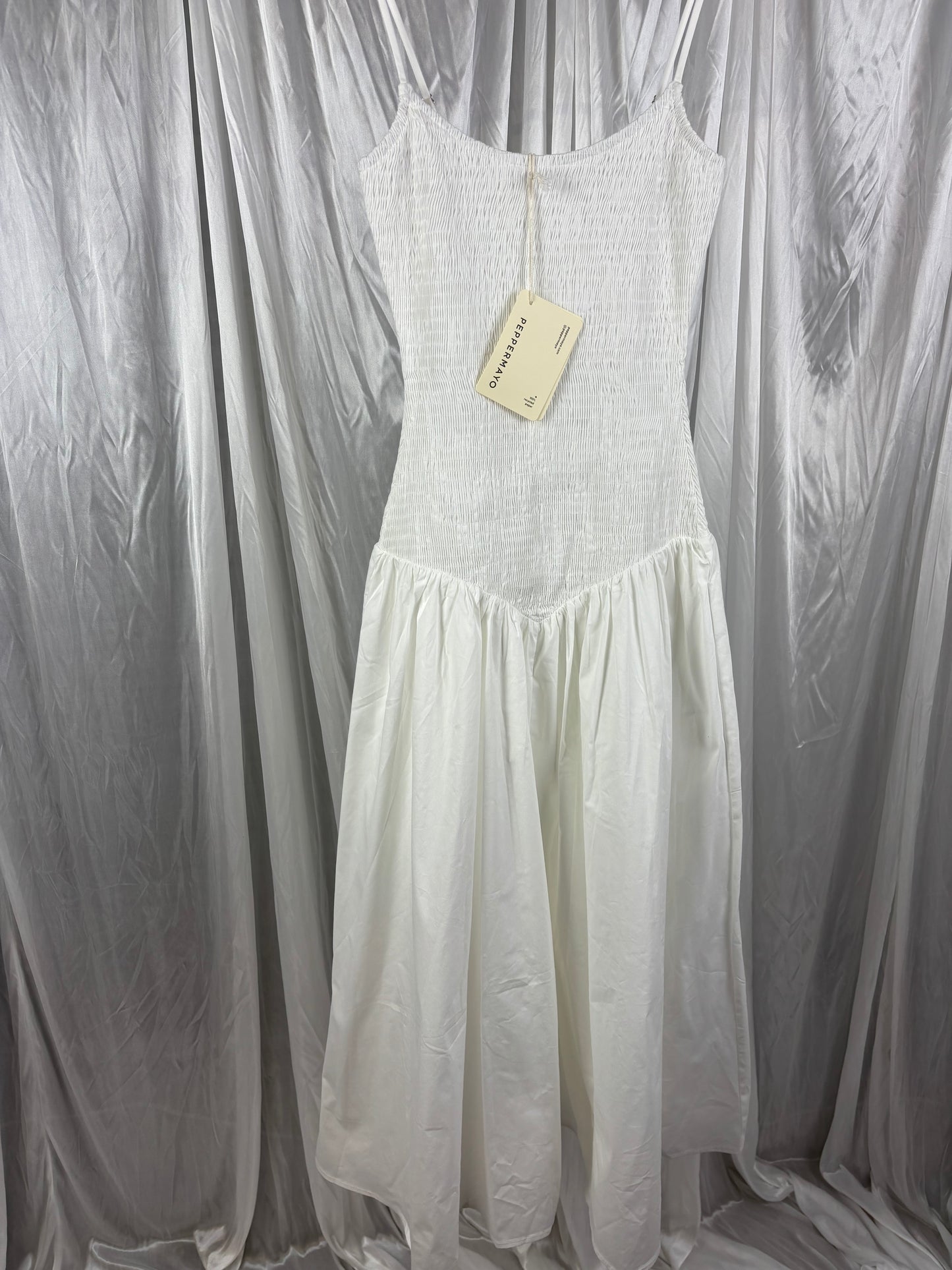 Peppermayo White Midi Dress - 8