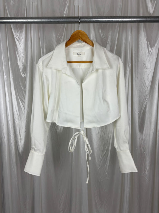 Dazie White Blazer Top - 10