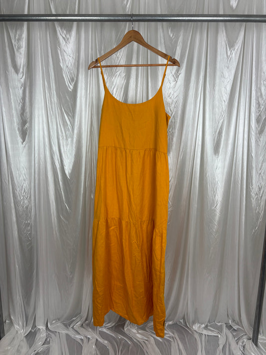 Huffer Orange Tiered Dress - 10
