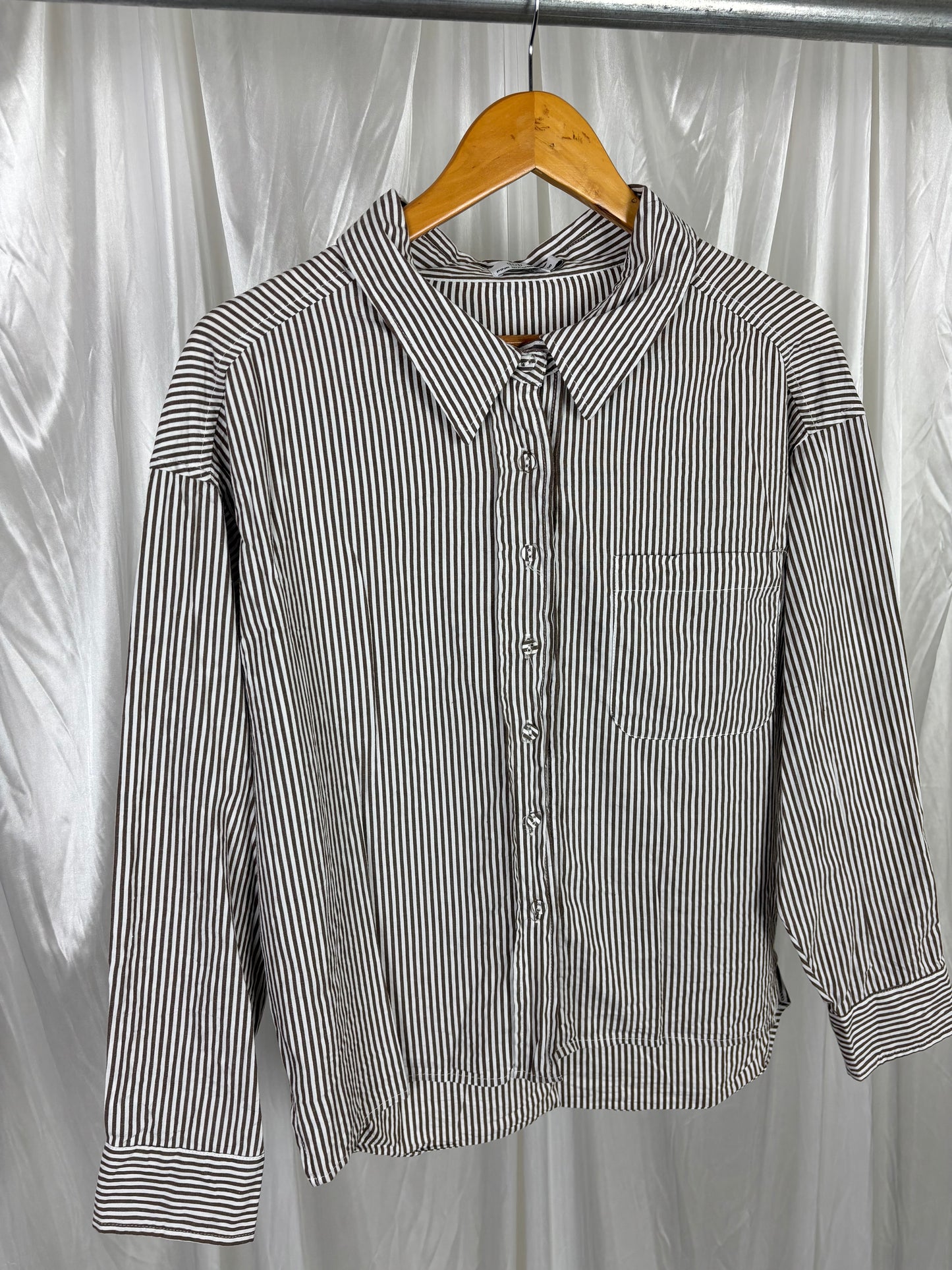 Pink Diamond Brown Striped Shirt - 6