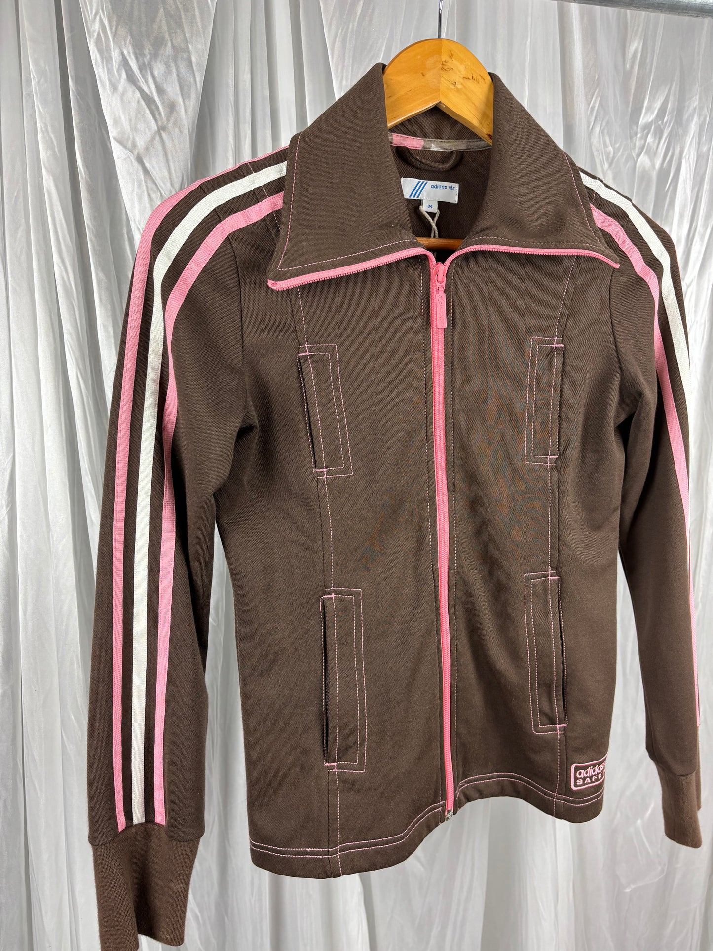 Adidas Brown Zip Up - S