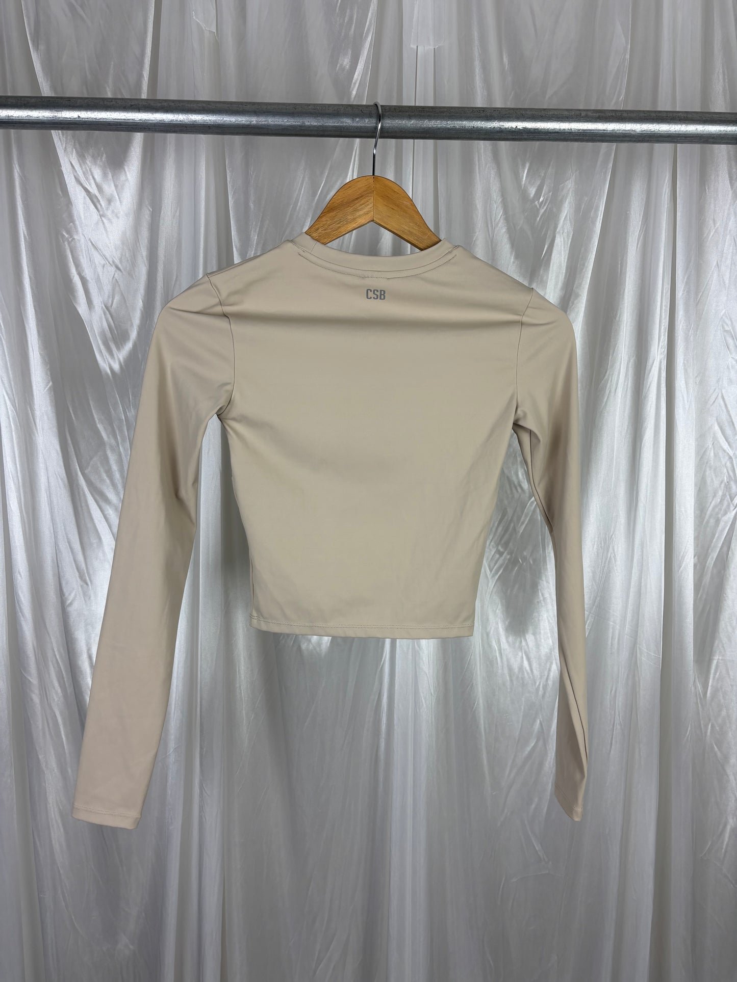 Crop Shop Boutique Beige Crop Top - S