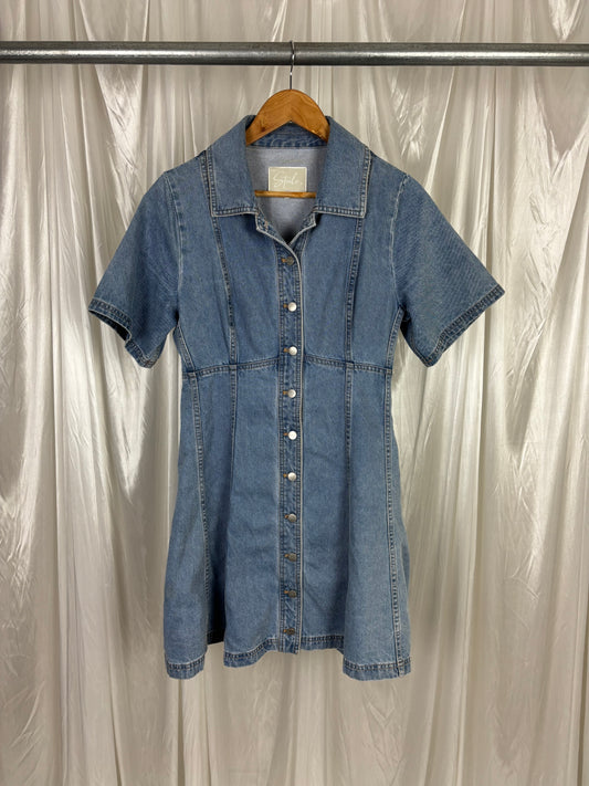 Steele Blue Denim Mini Dress - S