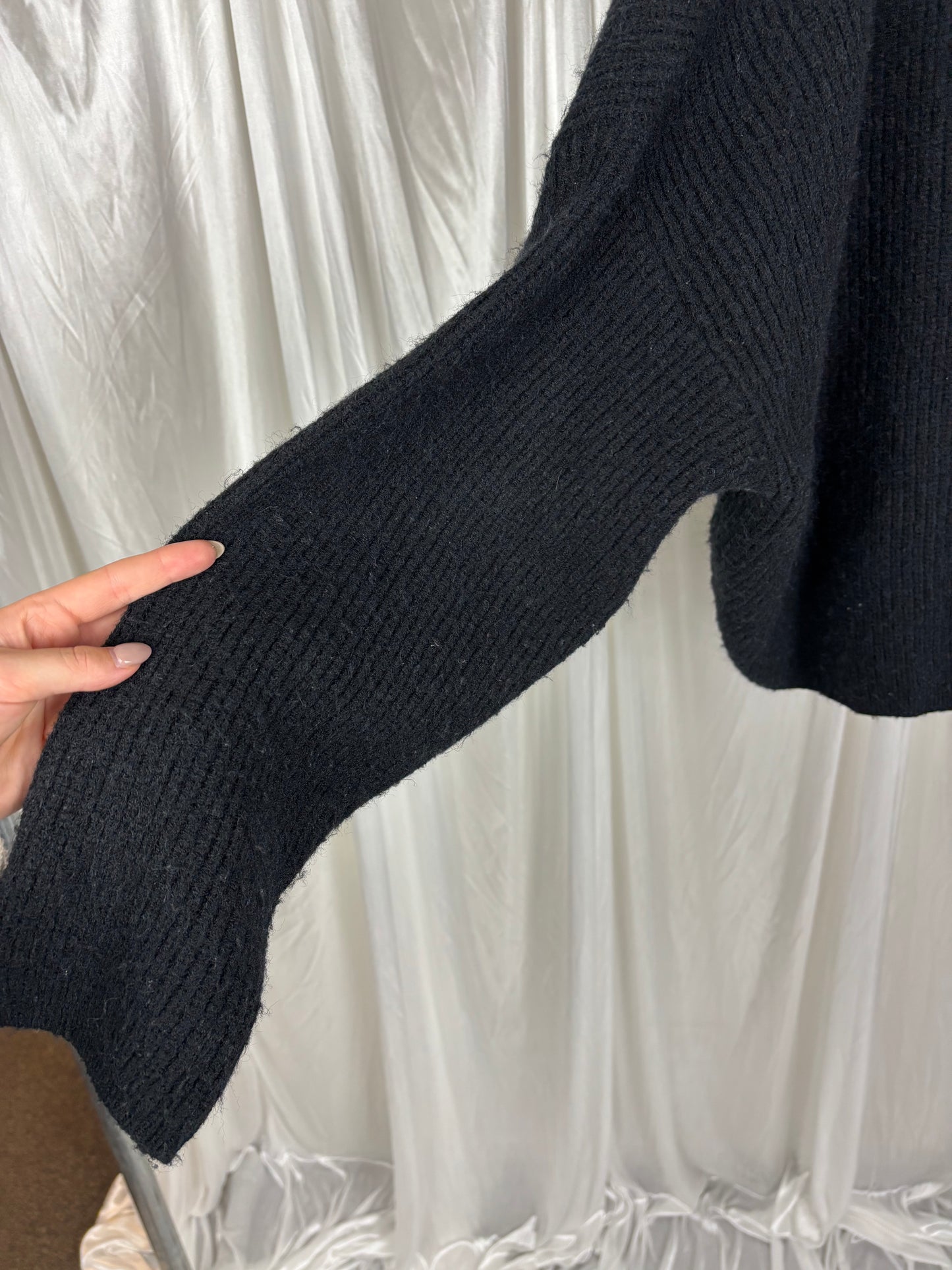 Motel Black Knit Jumper - S