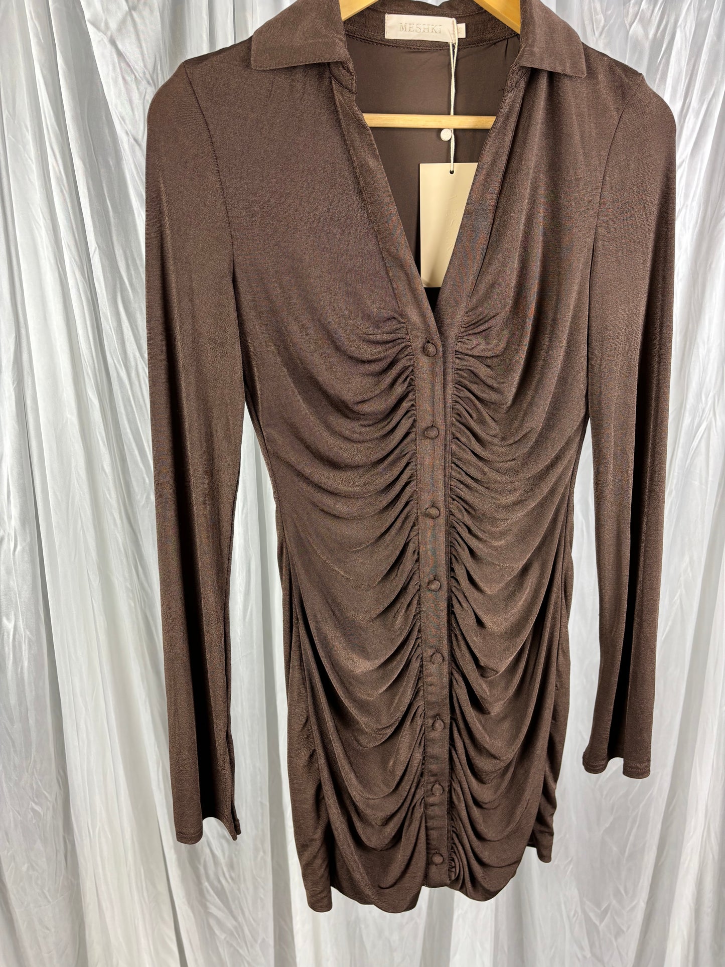 Meshki Brown Dress - XS