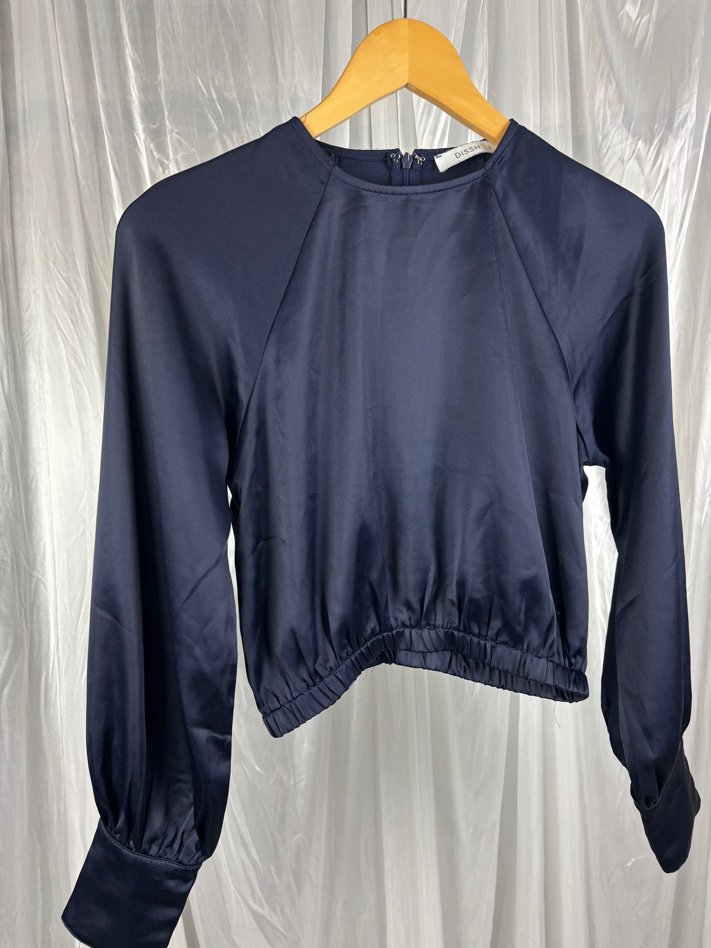 Dissh Satin Long Sleeve Top - 8