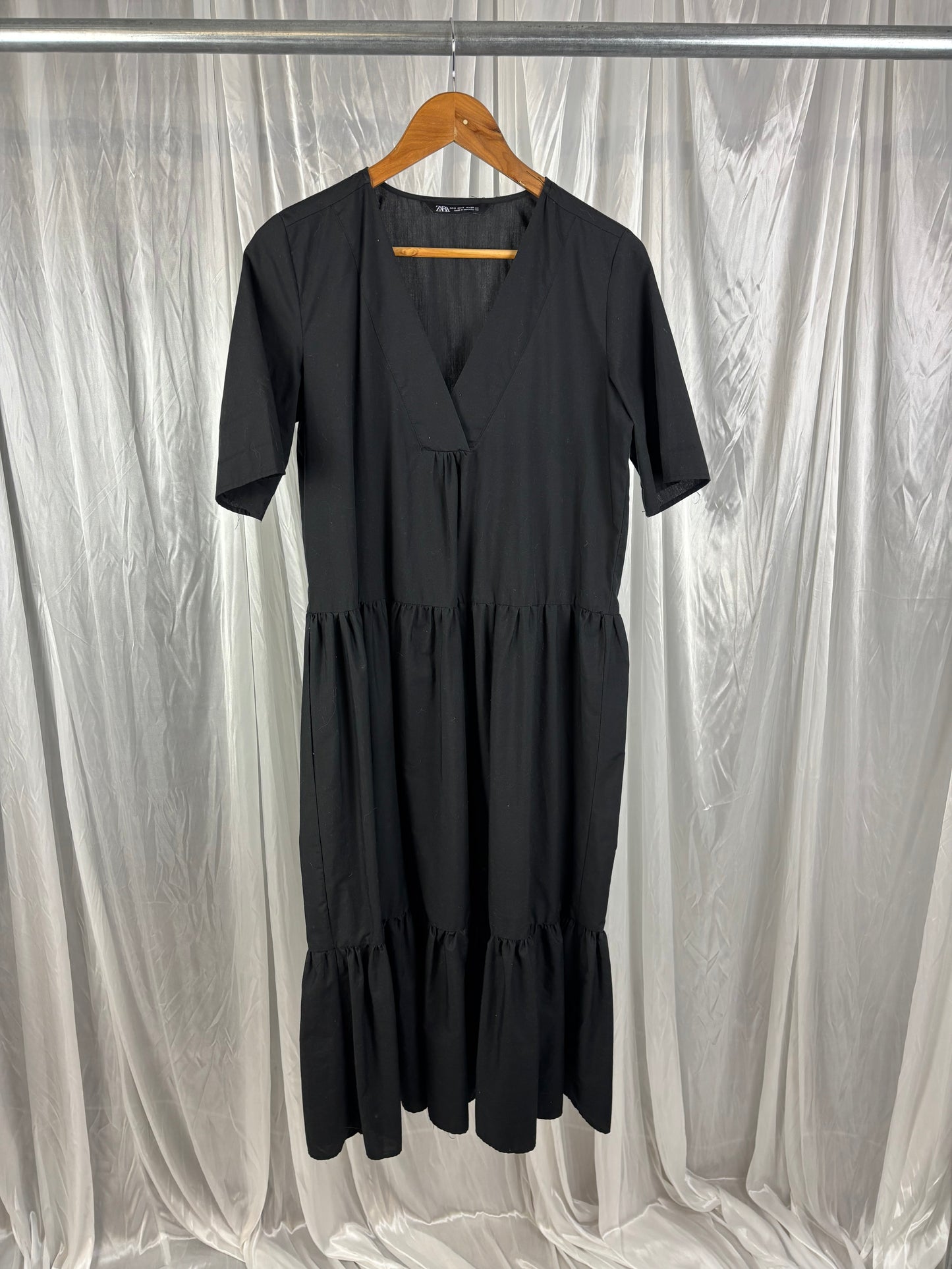 Zara Black Midi Dress - S
