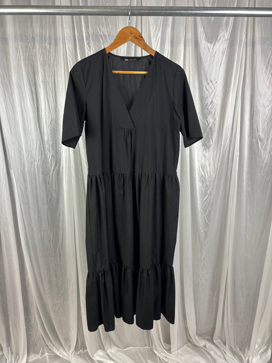 Zara Black Midi Dress - S