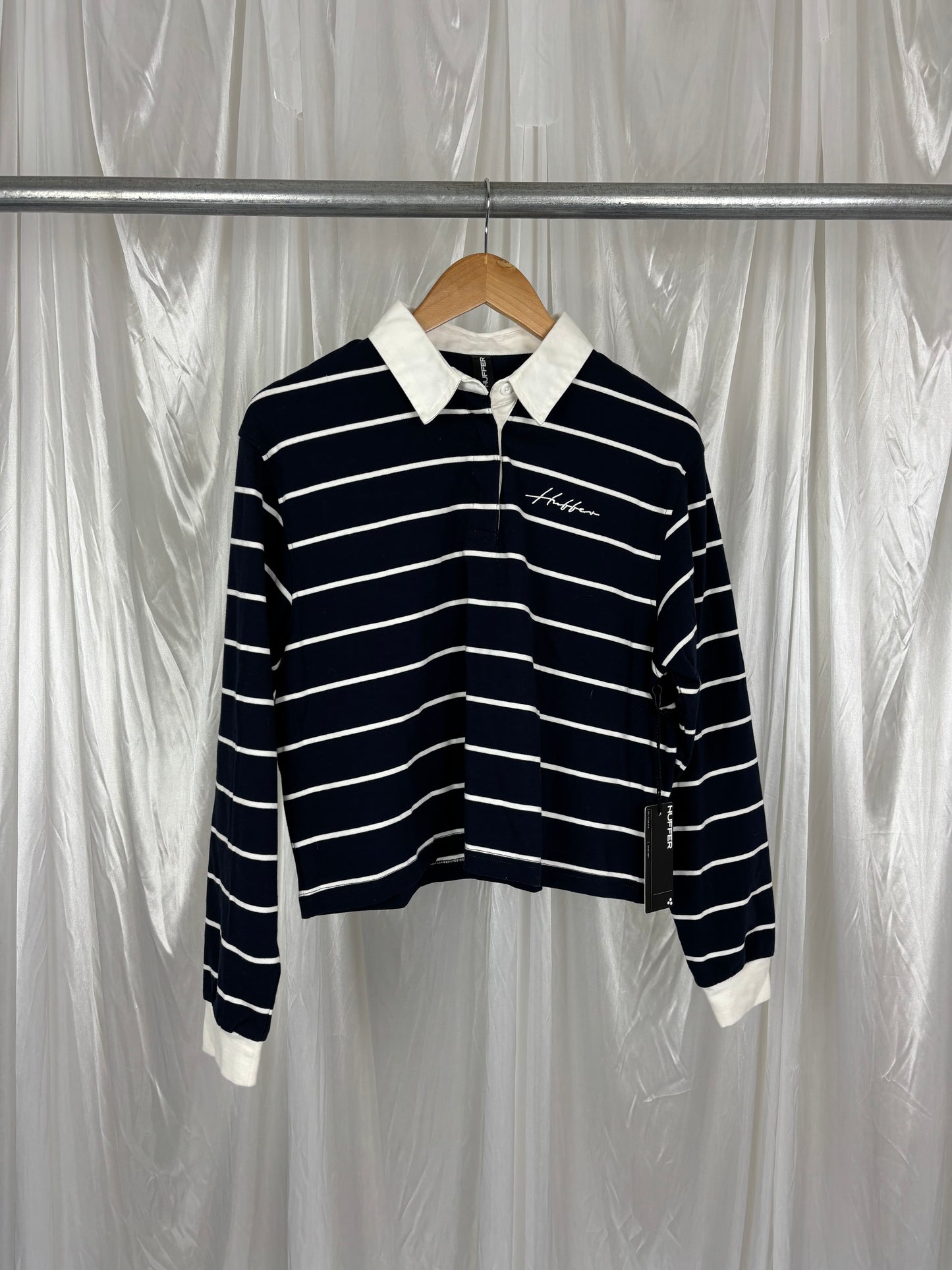 Huffer Blue Striped Top - 8