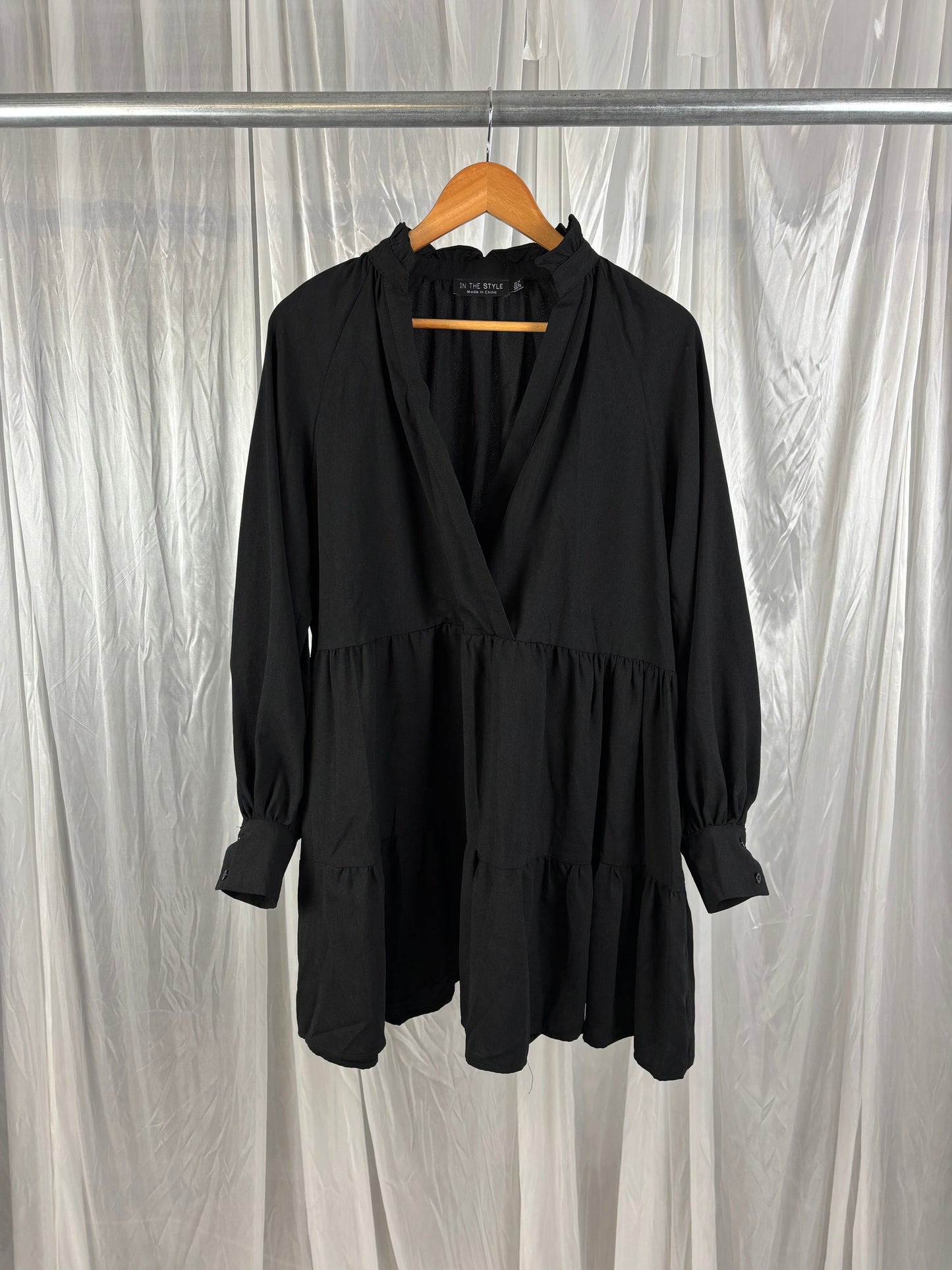 In The Style Black Mini Dress - 10