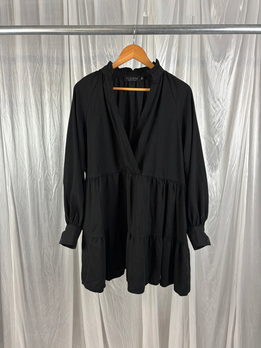 In The Style Black Mini Dress - 10