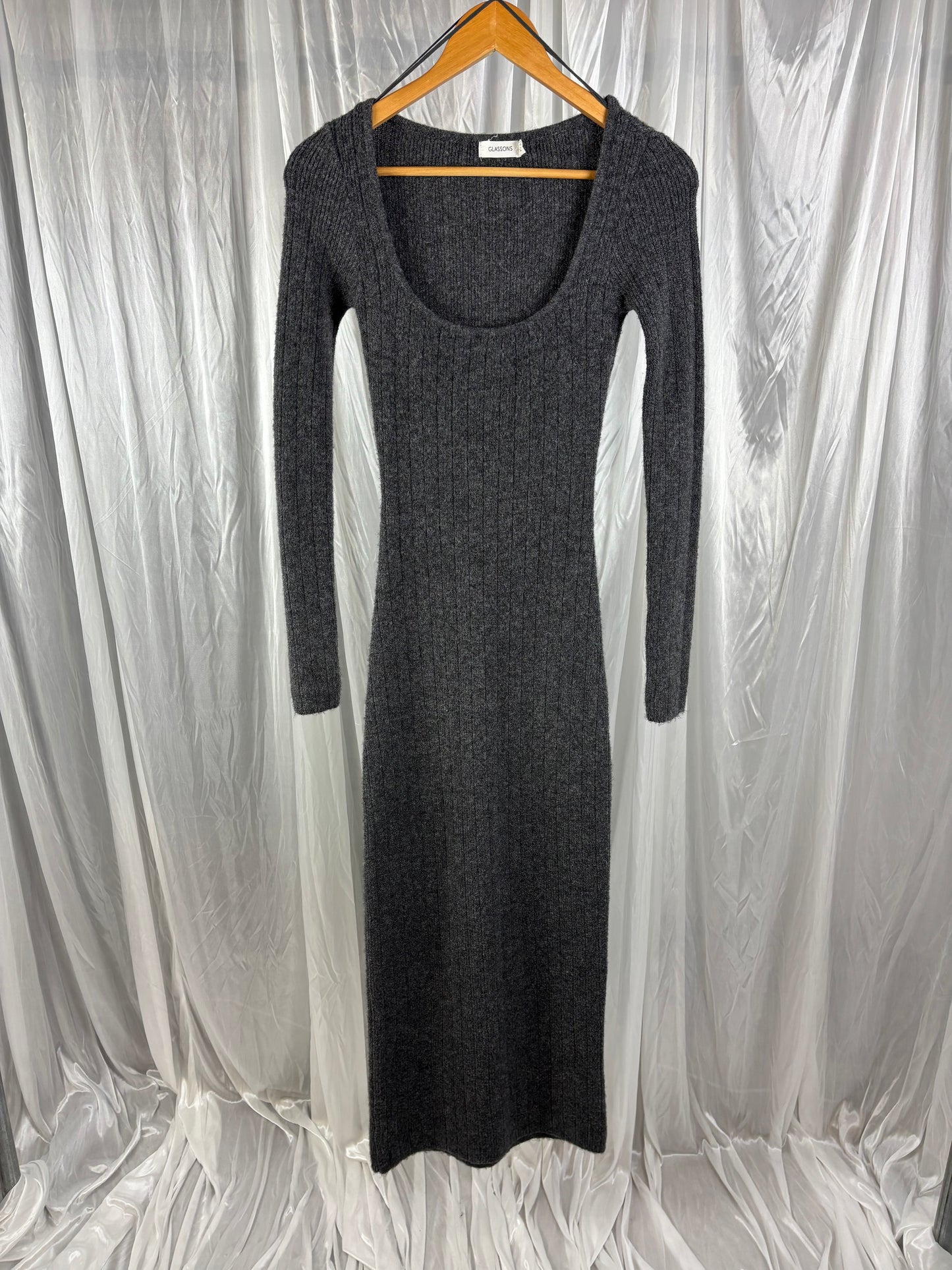 Glassons Grey Knit Dress - S