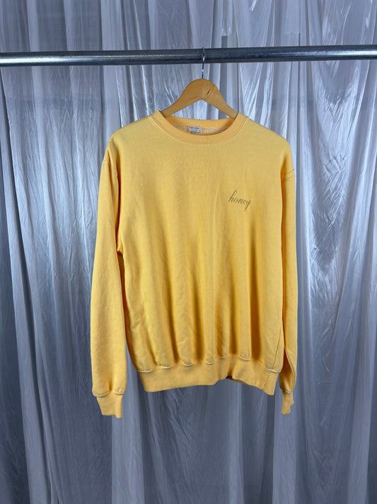 John Galt Yellow Crewneck - M
