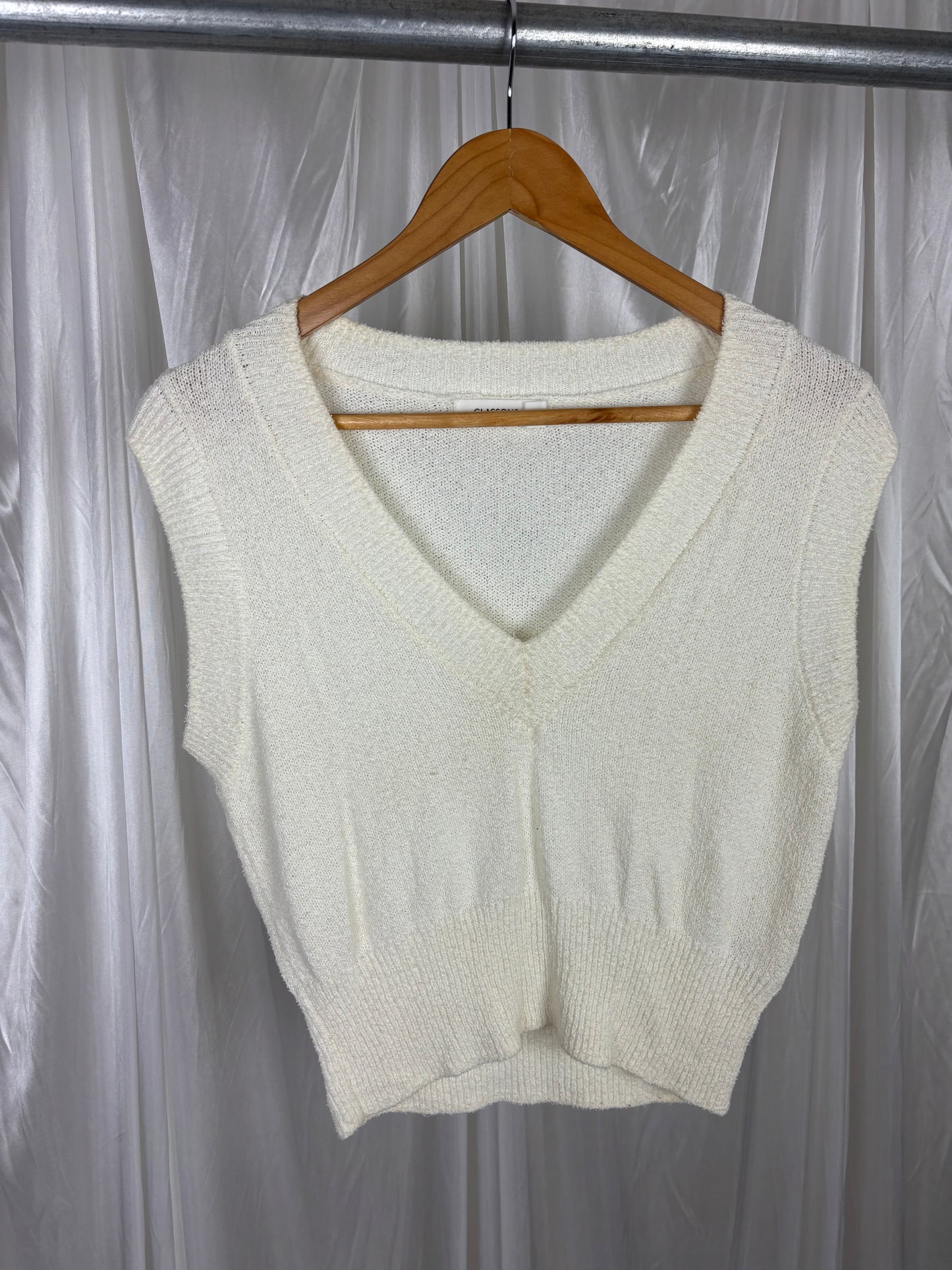 Glassons Cropped Knit Vest - XS