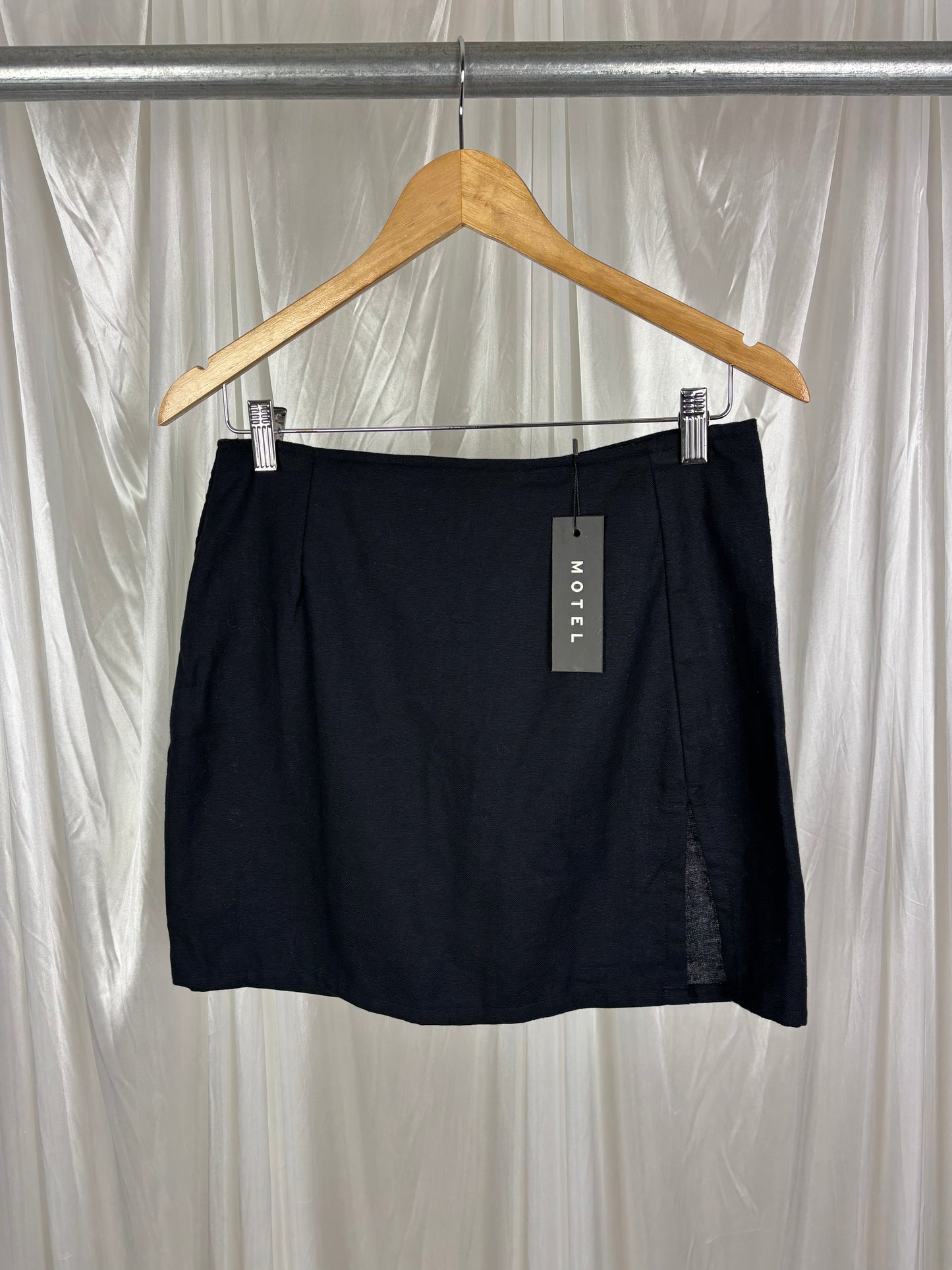 Motel Sheny Black Mini Skirt - S