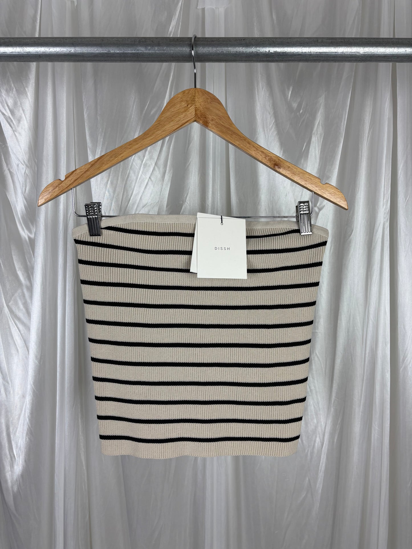 Dissh Billie Stone Stripe Knit Top - XL