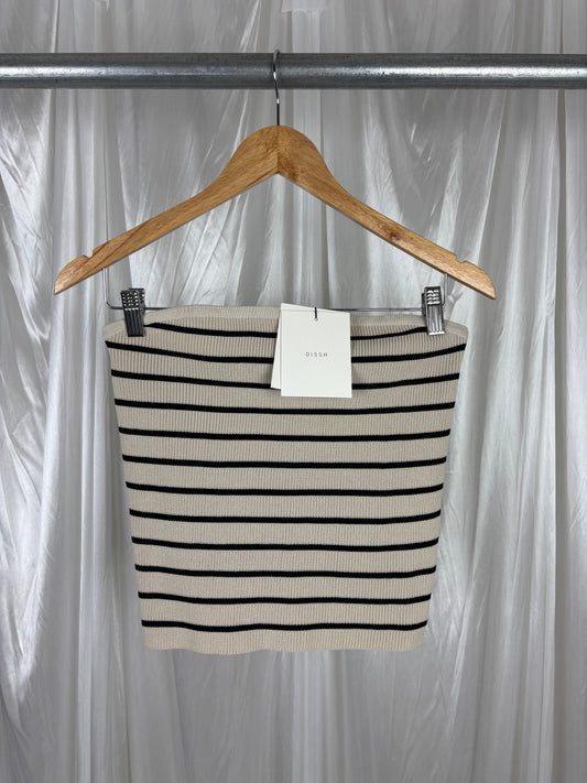Dissh Billie Stone Stripe Knit Top - XL