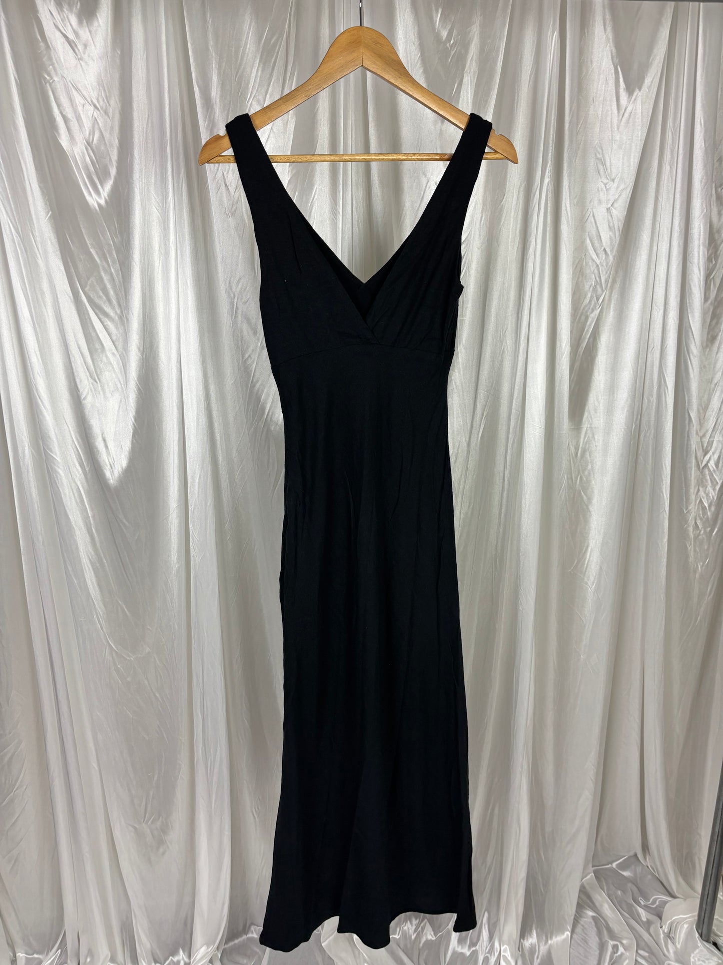 Glassons Black Linen Blend Dress - 6