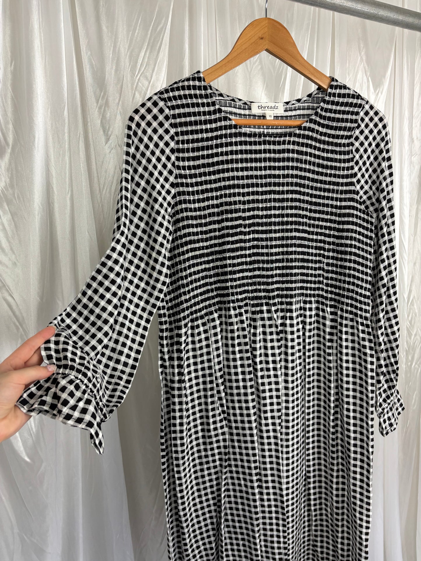Threadz Gingham Dress - XS