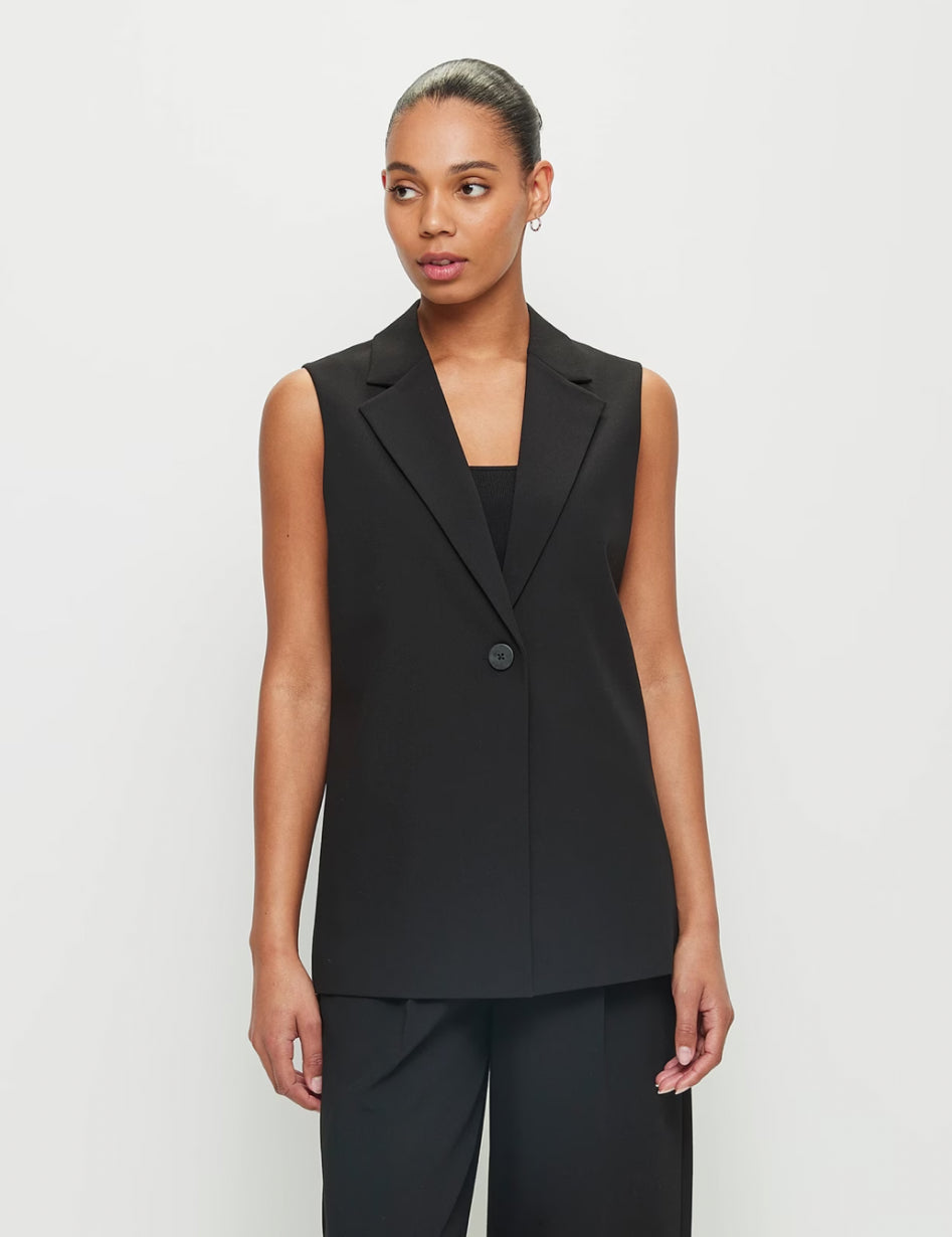 Preview Black Blazer Vest - 8