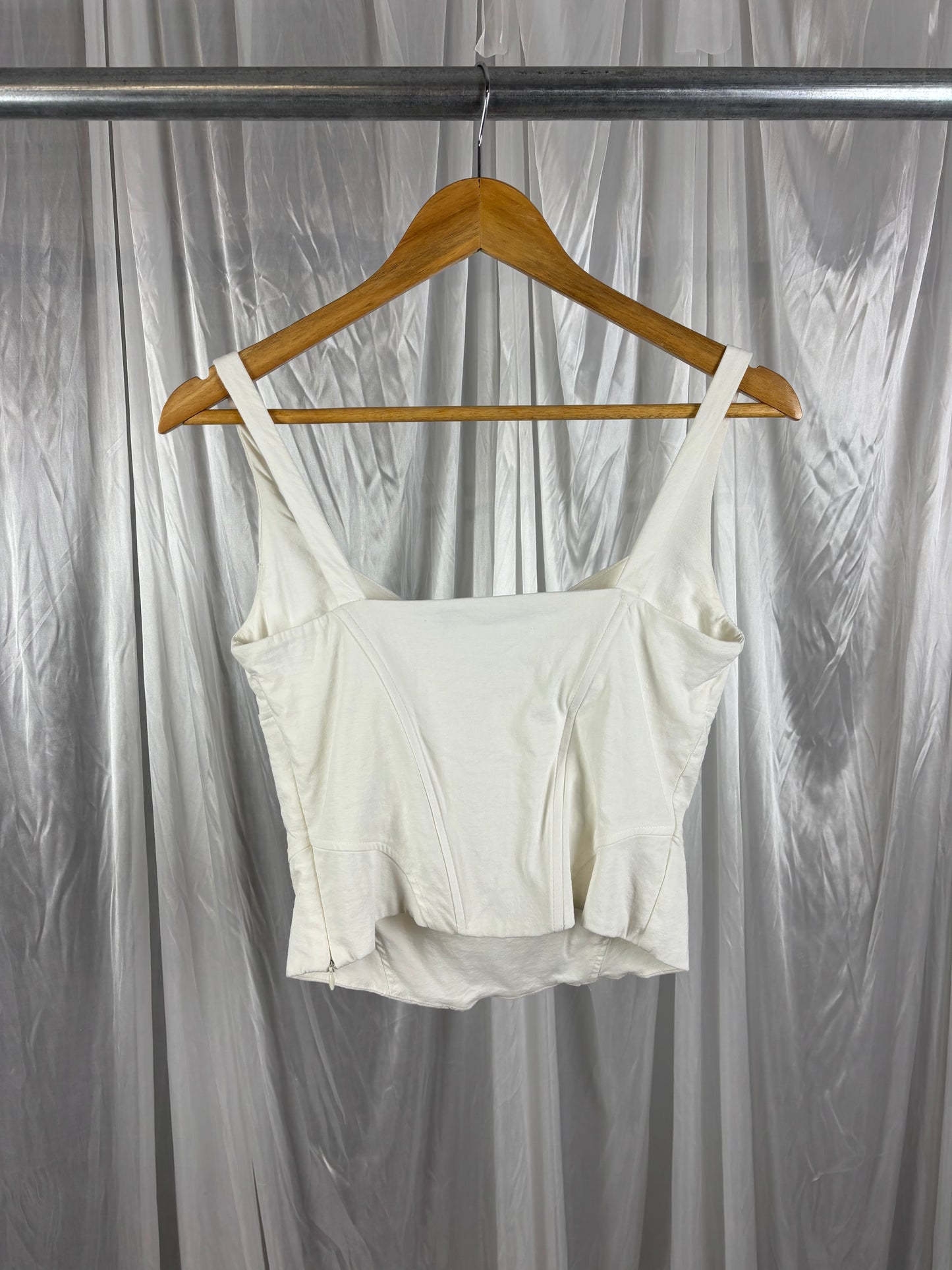 Zara White Corset Top - M