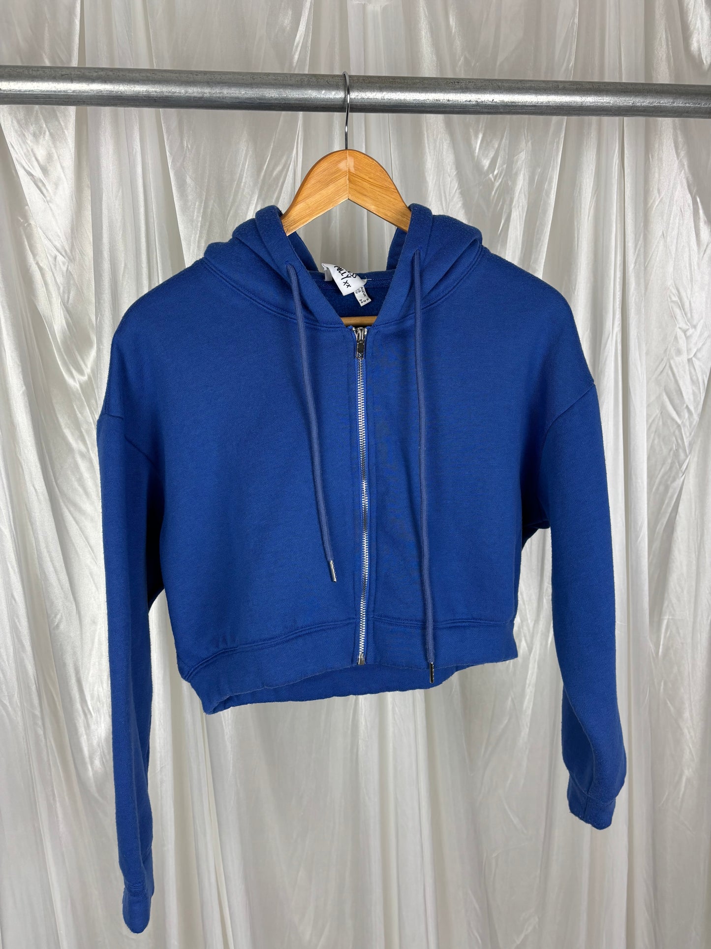 Princess Polly Blue Cropped Hoodie - 6