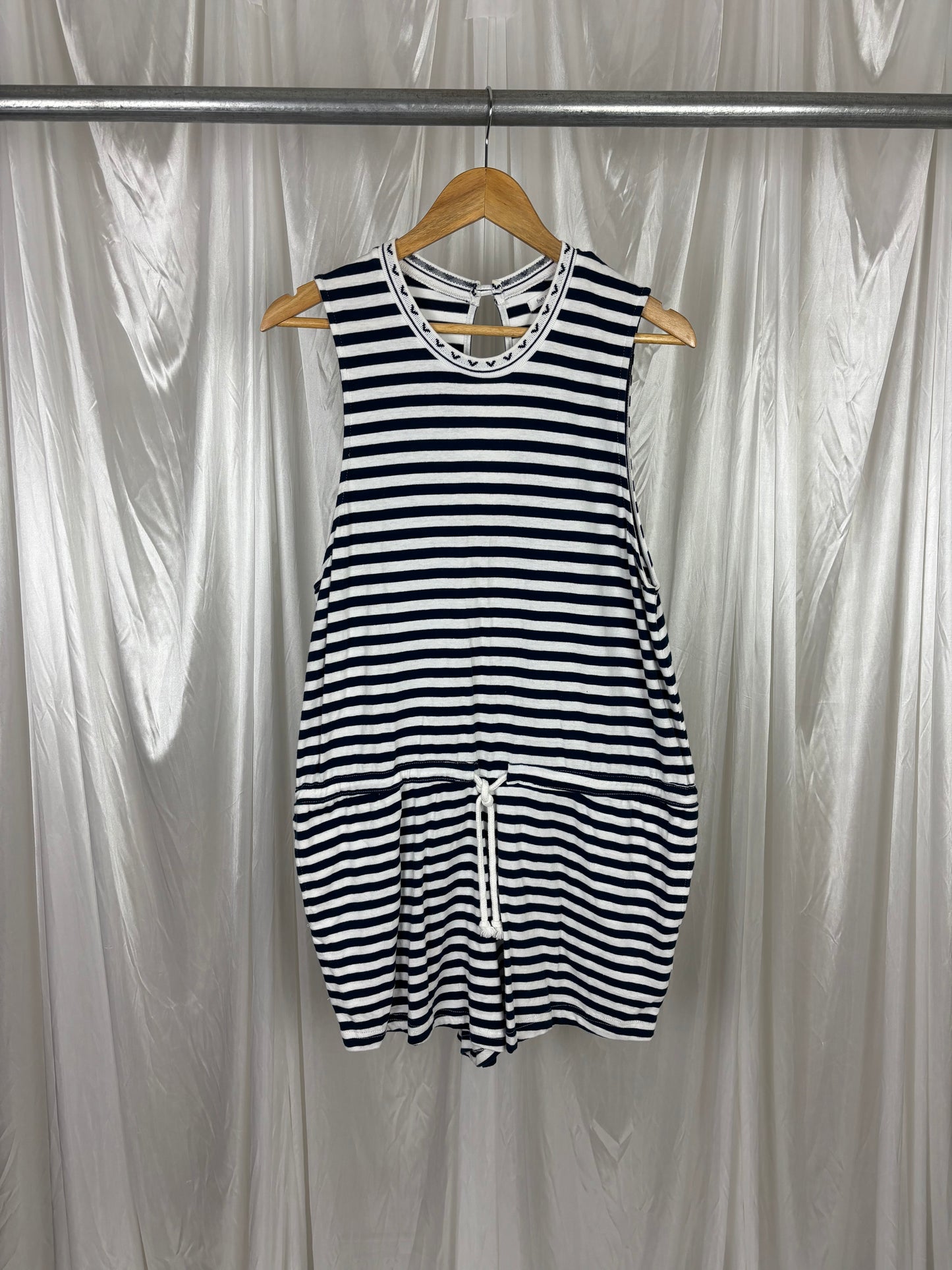 Five Each Striped Playsuit - S