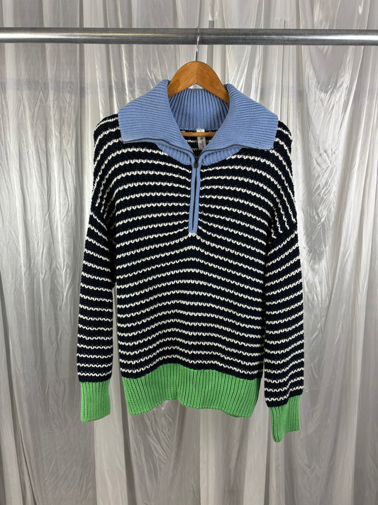 Elm 1/4 Zip Knit Jumper - L