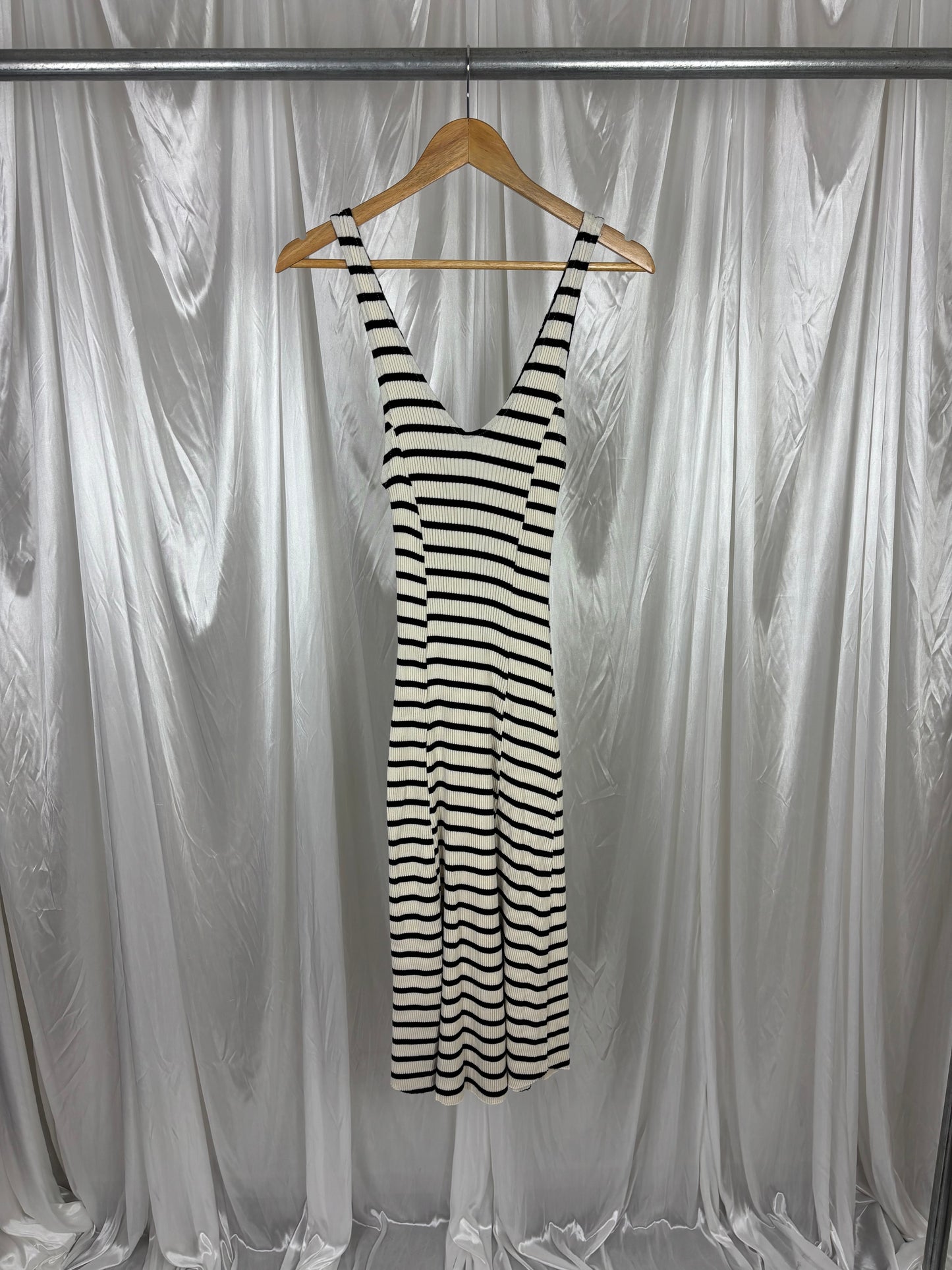 Zara Striped Midi Dress - M