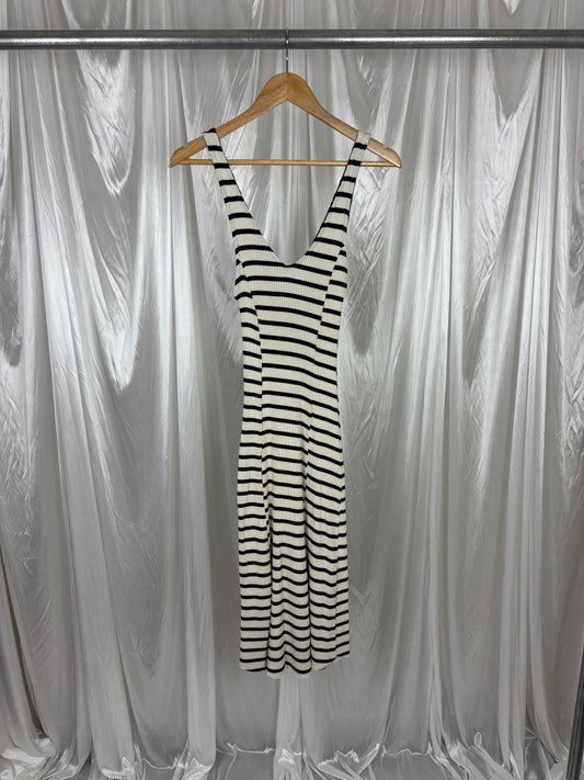 Zara Striped Midi Dress - M