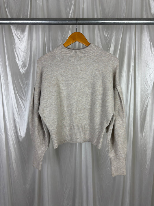 H&M Beige Knit Jumper - XS
